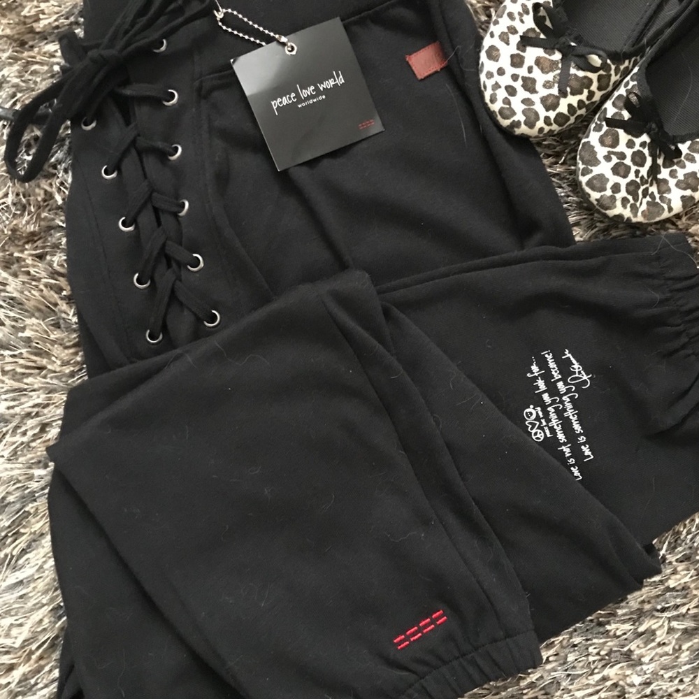 Peace Love World casual chic “sweat” pants